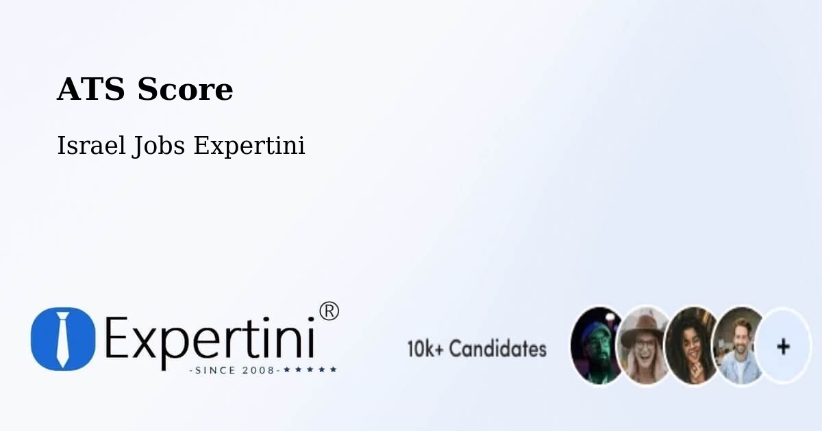 Resume ATS Score & Job Description Match Tool – Rumat Heib - Israel Jobs Expertini