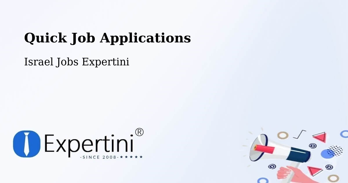 Quick Apply Feature – Rumat Heib - Israel Jobs Expertini